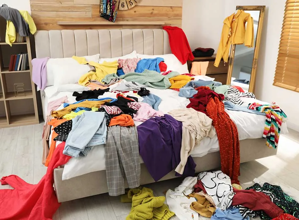 Laundry piles ready for Wonder Wash pickup and delivery in Dallas TX