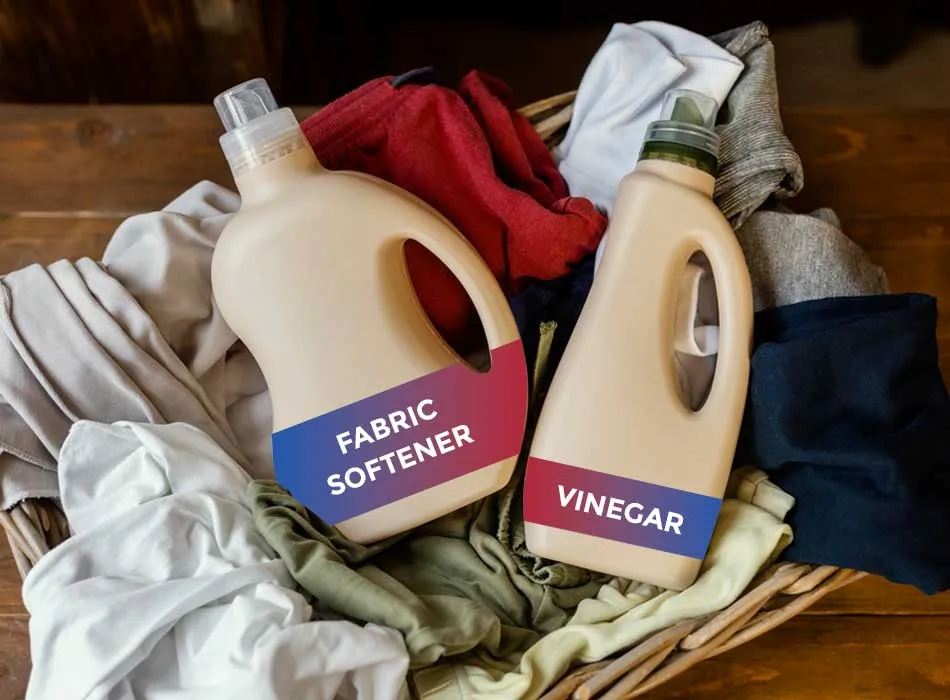 Fabric softener vs white vinegar for laundry - Wonder Wash tips Dallas